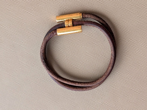 Hermès bracelet vintage brown - hermès,