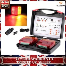 12-24V Tail Lamps Wireless Rear Trailer Lights for Towing USB Magnetic Board SET