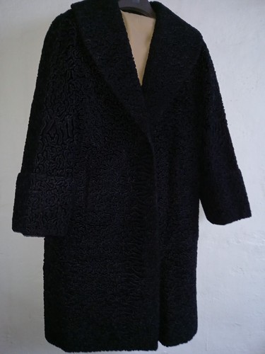Vintage 1950s black astrakhan - 1950s,