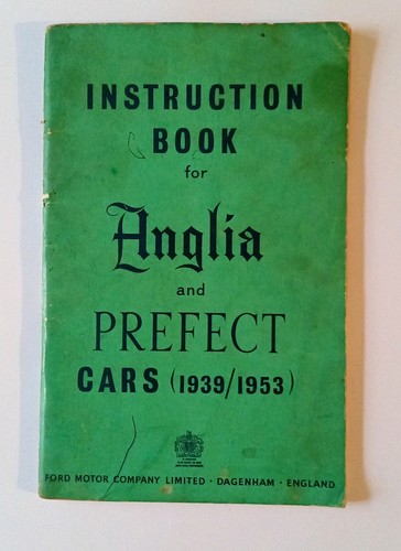 Instruction book for anglia - book,