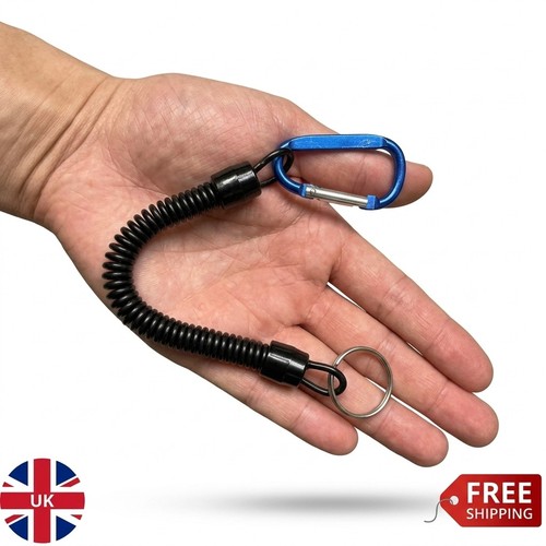 Retractable coil lanyard - retractable, key