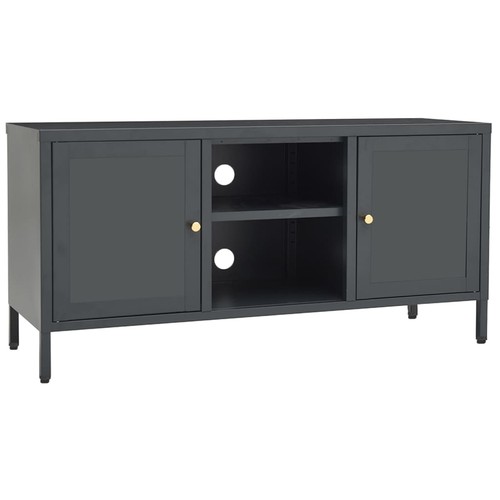 Cabinet steel glass stereo - steel&glass,
