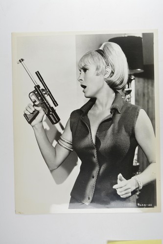 Woman prop gun - prop, see