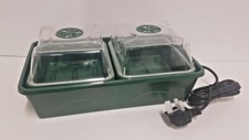 Propagator 2 Bay Heated Electronic Seeds Cuttings Hydroponics