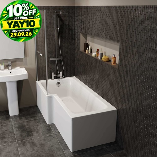 Modern shaped shower bath - shower,