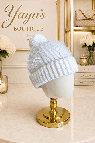 Hand knitted white - hand,