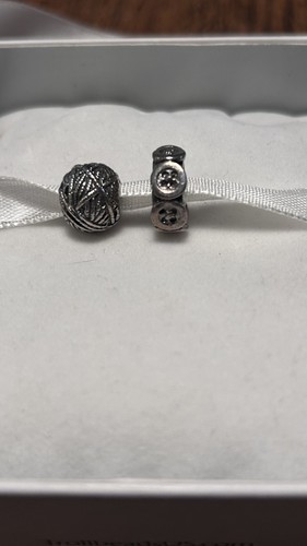 Sterling trollbeads pair - trollbeads, ball