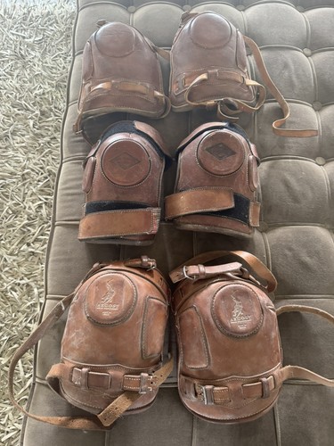 Vintage polo knee guards pads - knee, guards/pads