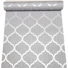 Silver Geometric Trellis