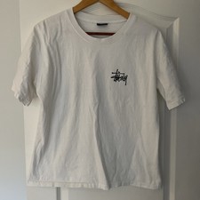 White STUSSY T-shirt Small