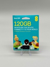 EE 120 GB Preloaded Data SIM - Lasts 12 Months - 4G Multi Sim + Incoming Calls