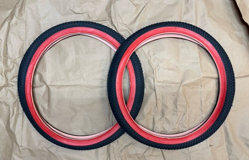 Black red wall bmx tires - wall,