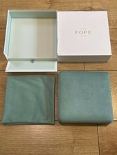 Genuine Original Fope Luxury Jewellery Necklace Pendant Box Case Complete Pouch