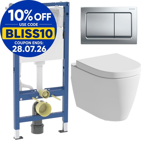 Rimless wall hung toilet - hung,