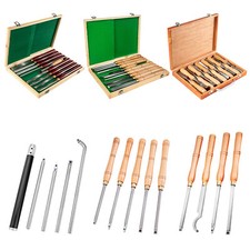 VEVOR Wood Turning Tools for Lathe 4/5/8/12 PCS Carbide Steel Turning Chisels