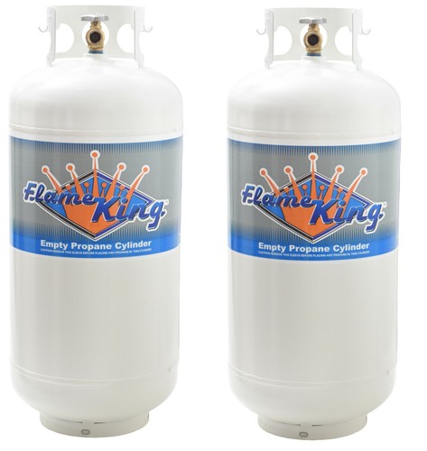 Twin pack 40lb empty propane - pack,