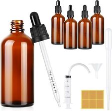 4Pcs 100ml Amber Glass Pipette