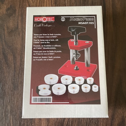 Horotec 105 press for - horotec, 07.105