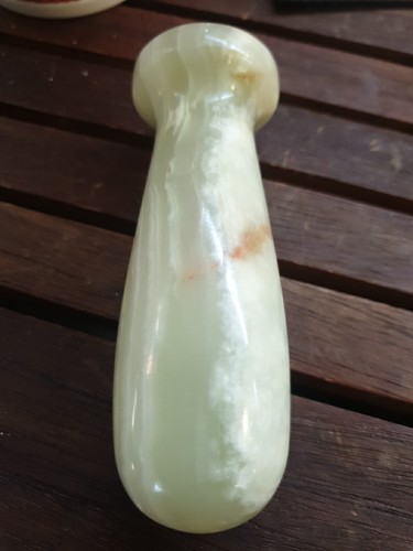 Green onyx mortar pestle - ,