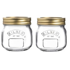 2 Round Kilner Jars Screw Top