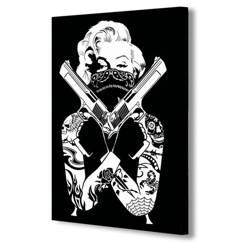 Marilyn monroe tattoo guns - marilyn,