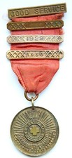 UK Vintage Old Girls Life Brigade To Save Life Good Service Award Medal 1927