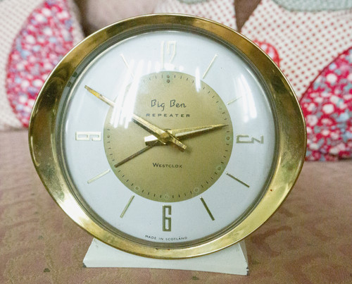 Vintage alarm clock westclox - clock,