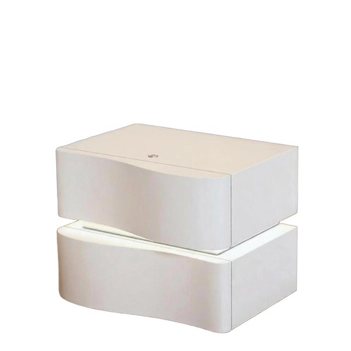 Rounded drawer end table - 2-drawer,