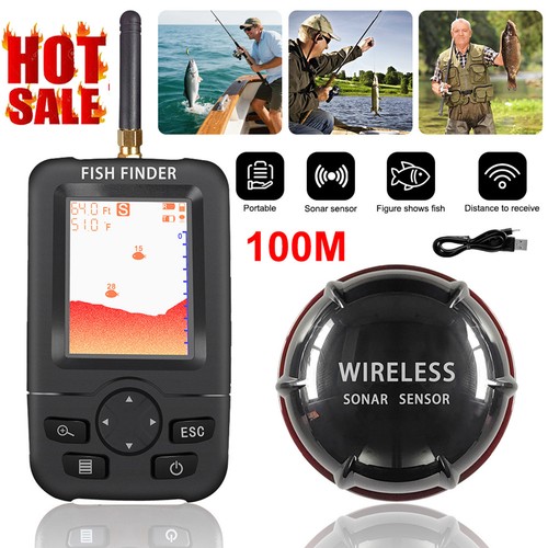 100m fish finder sonar - fish,