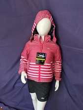 RRP £90 Ages 3/4 Oakle Kids Trespass Waterproof Jacket Raspberry/Platinum