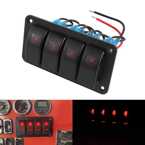 Gang waterproof red led - 4,