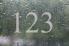 FROST ETCHED DOOR NUMBERS, GLASS DOOR NUMBERS/ GLASS STICKER
