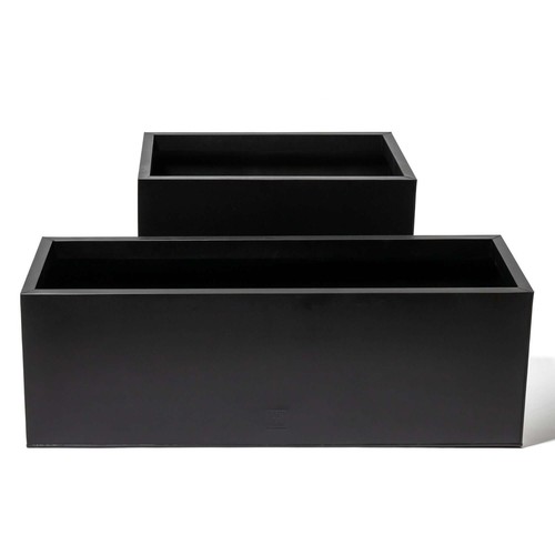 Zinc galvanised black trough - zinc,