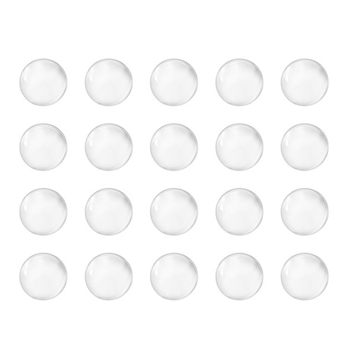 8mm solid round clear glass - solid,