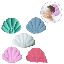 2Pcs With Suction Cup Inflatable Bath Pillow  Bathroom