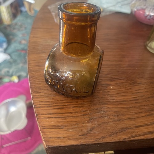 Antique bovril glass bottle - antique,