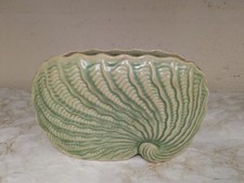 Vintage Art Deco Shorter & Son Green Shell style Vase 319 L/S