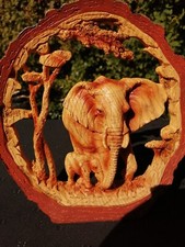 Large Resin Wood Effect Figure