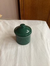 Vintage Green Stilton Cheese Pot with Lid (empty)