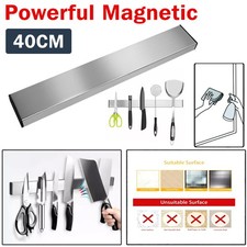40CM Kitchen Magnetic Knife Holder Magnet Bar Wall Mounted Display Rack Strip UK