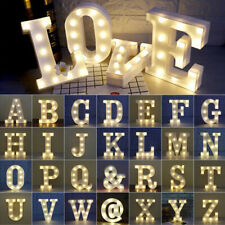 LED Light Up Alphabet Letter Number Lights Standing Hanging Wedding Party Light
