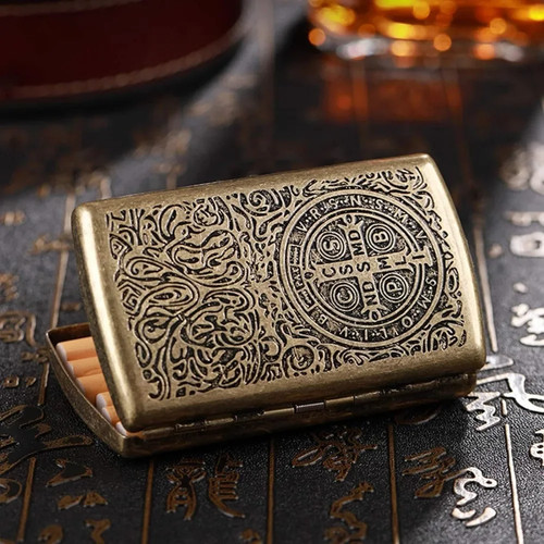Vintage metal cigarette - vintage,