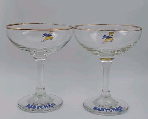 Vintage babycham glass smooth - babycham,