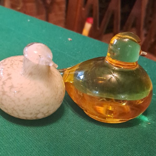 Two glass birds - glass,