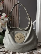 Mulberry Daria Hobo Grey Leather Shoulder Bag Handbag