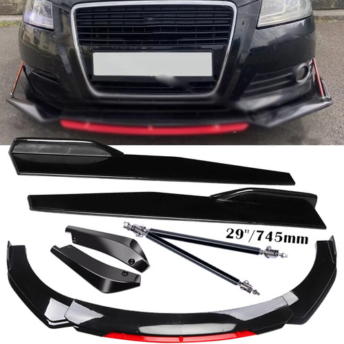 Front bumper lip spoiler - front,