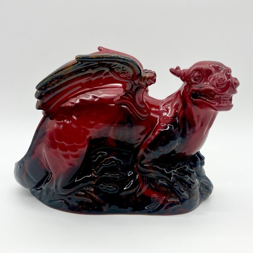 Royal doulton flambe dragon - doulton,