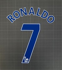 RONALDO #7 2007-2013 Player Size Premier League Blue Nameset Lextra