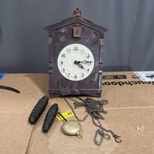 Russian Majak Cuckoo Wall Clock Soviet USSR Bakelite Vintage Working.