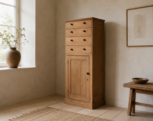 Victorian pine drawer - victorian,